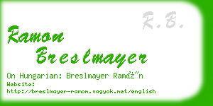 ramon breslmayer business card